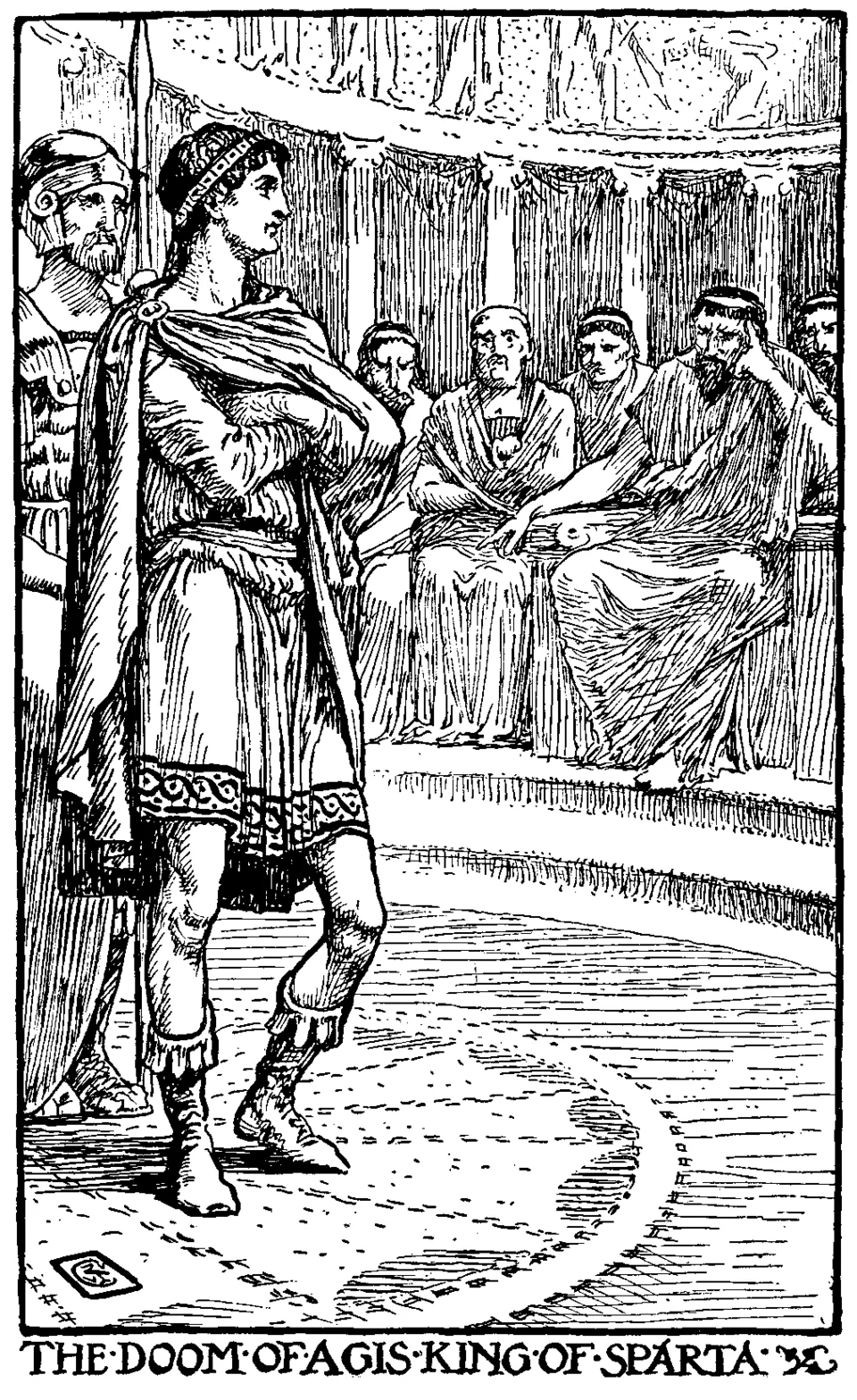 Walter Crane’s illustration of the doomed Spartan king Agis IV.