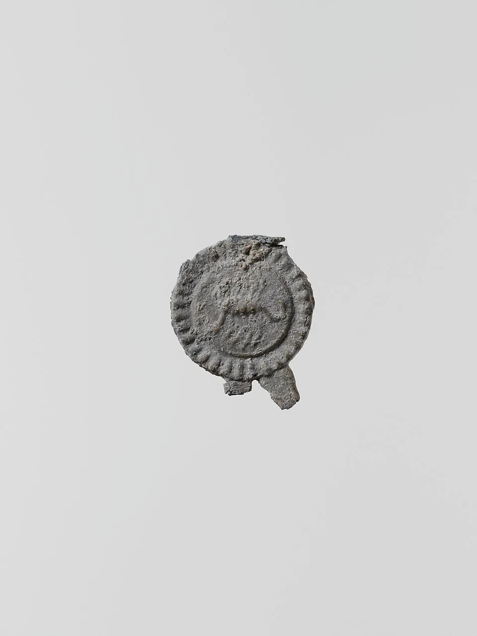 A Laconian lead warrior. Photograph or reproduction of an ancient artifact.