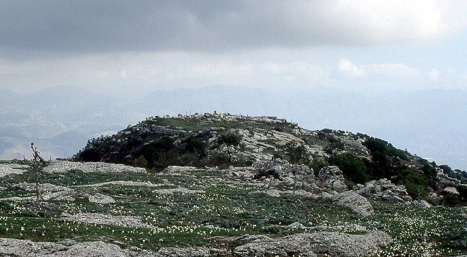 The heights of Ithome. Photograph of the surviving site or modern landscape.