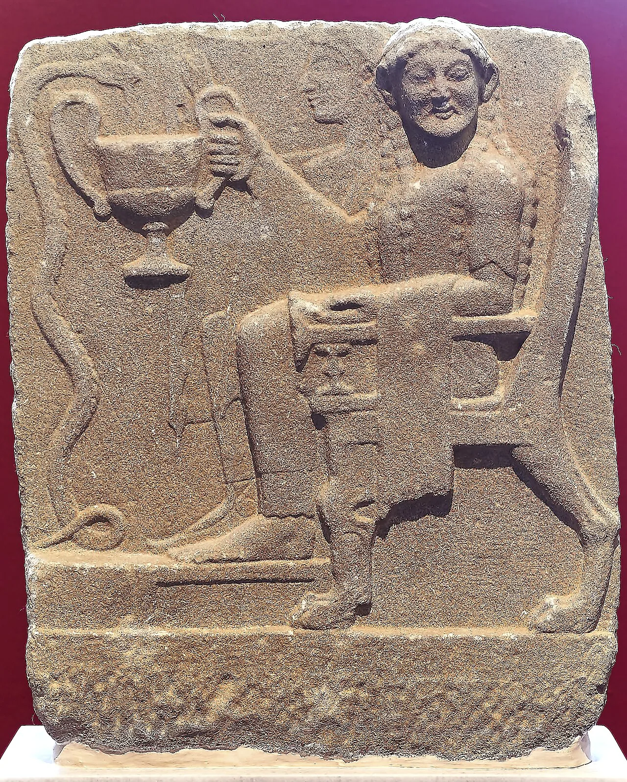 Laconian relief of heroized mortals or deities