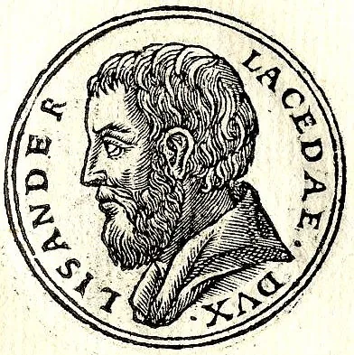 A sixteenth-century imagined profile portrait of the admiral Lysander.