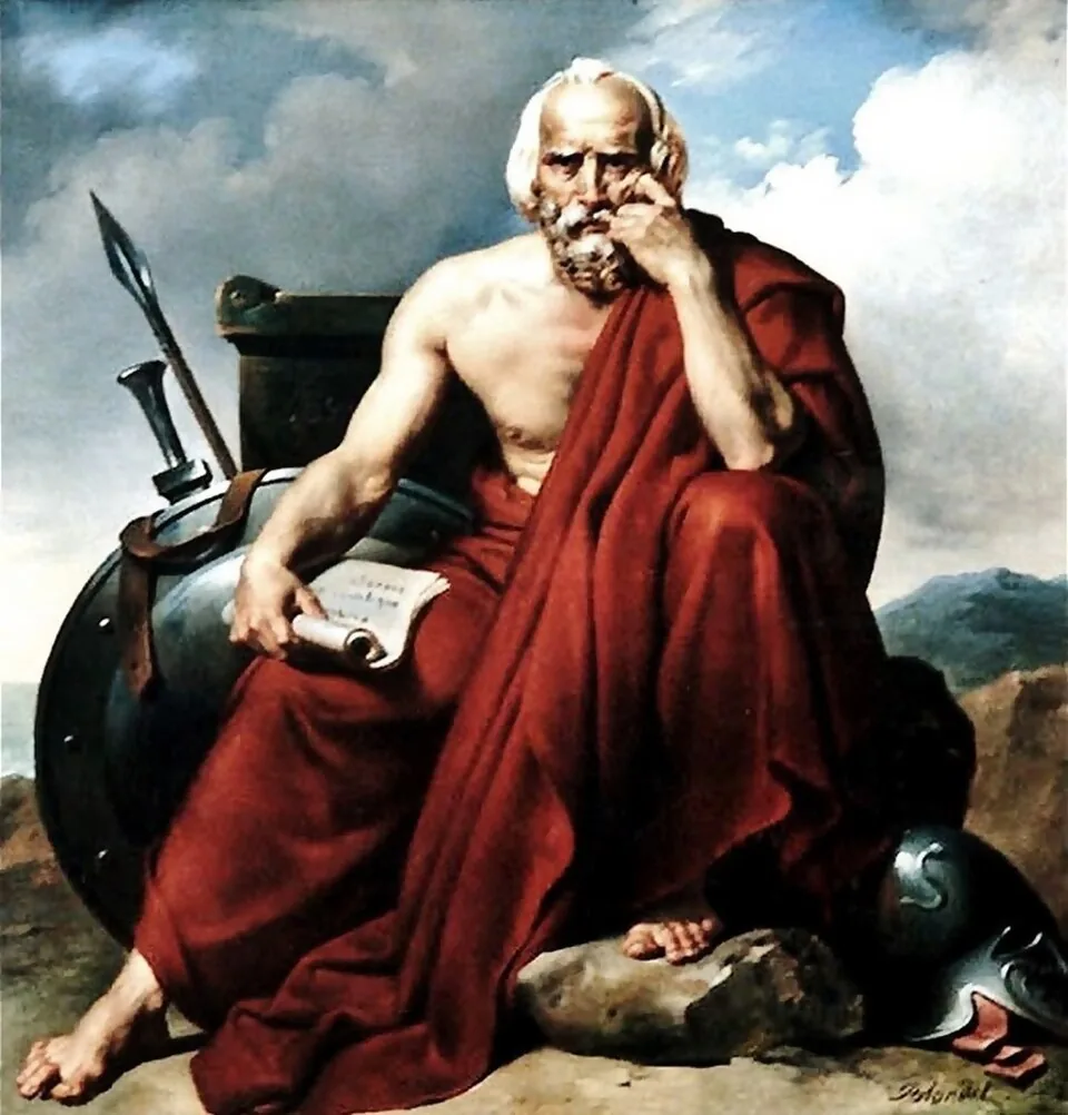 Merry-Joseph Blondel’s later painting of a seated Lycurgus.