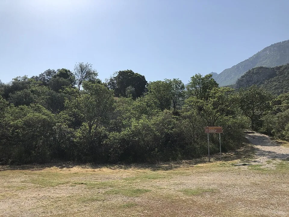 The hill at Thermopylae. Photograph of the surviving site or modern landscape.